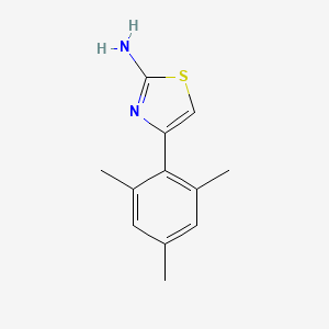 molecular formula C12H14N2S B1297767 4-(2,4,6-Trimethyl-phenyl)-thiazol-2-ylamine CAS No. 81529-60-4