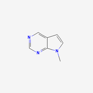 molecular formula C7H7N3 B12977743 7-Methyl-7H-pyrrolo[2,3-d]pyrimidine 