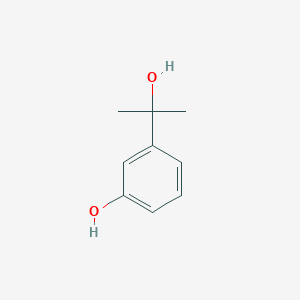 molecular formula C9H12O2 B1297780 3-(2-Hydroxypropan-2-yl)phenol CAS No. 7765-97-1
