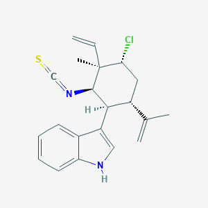 molecular formula C21H23ClN2S B012978 Hapalindole F CAS No. 101968-74-5