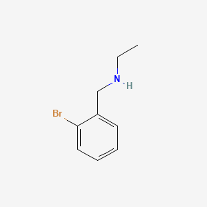 molecular formula C9H12BrN B1297800 苯甲胺，2-溴-N-乙基- CAS No. 67342-74-9