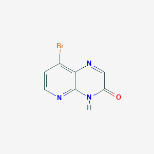 molecular formula C7H4BrN3O B12978043 8-Bromopyrido[2,3-b]pyrazin-3(4H)-one 