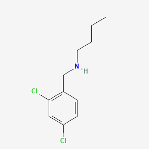 molecular formula C11H15Cl2N B1297805 Benzenemethanamine, N-butyl-2,4-dichloro- CAS No. 22704-59-2