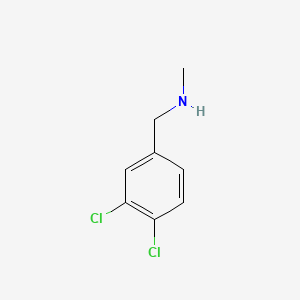 molecular formula C8H9Cl2N B1297809 N-Methyl-3,4-dichlorobenzylamine CAS No. 5635-67-6