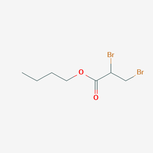 molecular formula C7H12Br2O2 B1297818 Propanoic acid, 2,3-dibromo-, butyl ester CAS No. 21179-48-6