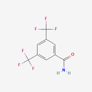 molecular formula C9H5F6NO B1297820 3,5-Bis(trifluoromethyl)benzamide CAS No. 22227-26-5