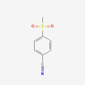 molecular formula C8H7NO2S B1297823 4-(甲磺基)苯甲腈 CAS No. 22821-76-7