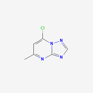 molecular formula C6H5ClN4 B1297825 7-Chloro-5-methyl-[1,2,4]triazolo[1,5-a]pyrimidine CAS No. 24415-66-5