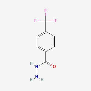 molecular formula C8H7F3N2O B1297832 4-(Trifluoromethyl)benzhydrazide CAS No. 339-59-3