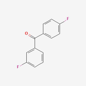 molecular formula C13H8F2O B1297833 (3-Fluorophenyl)(4-fluorophenyl)methanone CAS No. 345-71-1