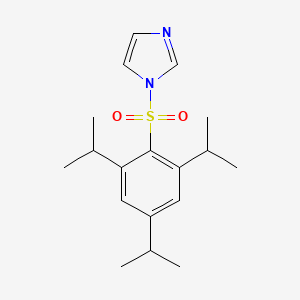 molecular formula C18H26N2O2S B1297843 1-((2,4,6-Triisopropylphenyl)sulfonyl)-1H-imidazole CAS No. 50257-40-4