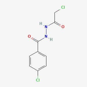 molecular formula C9H8Cl2N2O2 B1297845 4-chloro-N'-(2-chloroacetyl)benzohydrazide CAS No. 50677-27-5