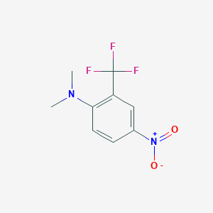 molecular formula C9H9F3N2O2 B1297848 N,N-dimethyl-4-nitro-2-(trifluoromethyl)aniline CAS No. 54672-09-2