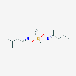 molecular formula C15H30N2O2Si B129785 O,O'-(Ethenylmethylsilylene)di((4-methylpentan-2-one)oxime) CAS No. 156145-66-3
