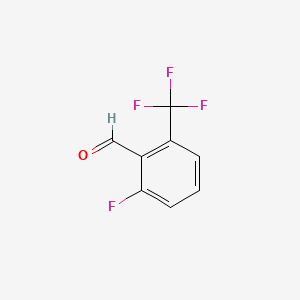 molecular formula C8H4F4O B1297855 2-Fluoro-6-(trifluoromethyl)benzaldehyde CAS No. 60611-24-7