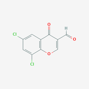 molecular formula C10H4Cl2O3 B1297858 6,8-二氯-4-氧代-4H-色烯-3-甲醛 CAS No. 64481-10-3