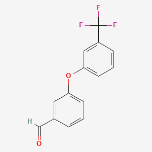 molecular formula C14H9F3O2 B1297861 3-[3-(Trifluoromethyl)phenoxy]benzaldehyde CAS No. 78725-46-9