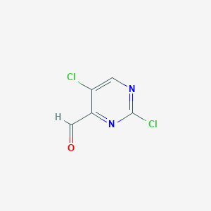 molecular formula C5H2Cl2N2O B12978722 2,5-Dichloropyrimidine-4-carbaldehyde 