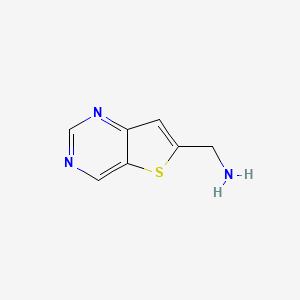 molecular formula C7H7N3S B12978801 Thieno[3,2-d]pyrimidin-6-ylmethanamine 