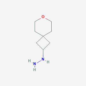molecular formula C8H16N2O B12978833 (7-Oxaspiro[3.5]nonan-2-yl)hydrazine 