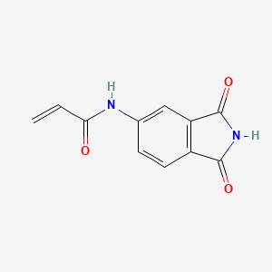 molecular formula C11H8N2O3 B12978878 N-(1,3-Dioxoisoindolin-5-yl)acrylamide 