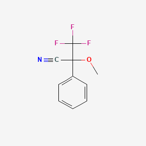 3,3,3-Trifluoro-2-methoxy-2-phenylpropanenitrile