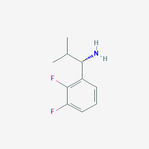 molecular formula C10H13F2N B12978925 (S)-1-(2,3-Difluorophenyl)-2-methylpropan-1-amine 