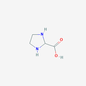 molecular formula C4H8N2O2 B12978999 Imidazolidine-2-carboxylic acid 