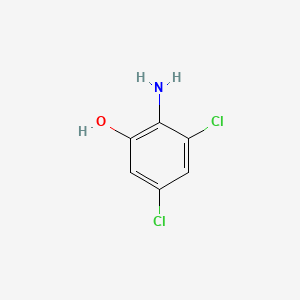 molecular formula C6H5Cl2NO B12979132 2-Amino-3,5-dichlorophenol 