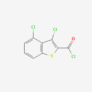 molecular formula C9H3Cl3OS B1297920 3,4-二氯-1-苯并噻吩-2-甲酰氯 CAS No. 34576-86-8