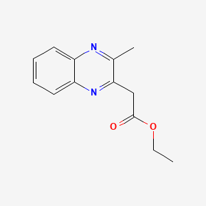 molecular formula C13H14N2O2 B1297921 Ethyl 2-(3-methylquinoxalin-2-yl)acetate CAS No. 22712-18-1