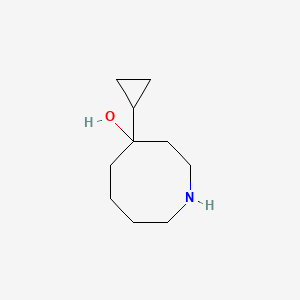 molecular formula C10H19NO B12979325 4-Cyclopropylazocan-4-ol 