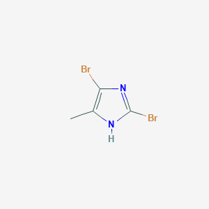 molecular formula C4H4Br2N2 B1297935 2,5-二溴-4-甲基咪唑 CAS No. 219814-29-6
