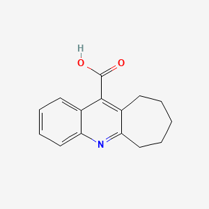molecular formula C15H15NO2 B1297936 7,8,9,10-Tetrahydro-6H-cyclohepta[b]quinoline-11-carboxylic acid CAS No. 7101-63-5