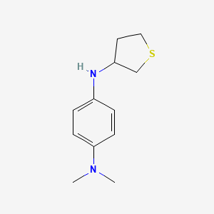 molecular formula C12H18N2S B12979431 N1,N1-Dimethyl-N4-(tetrahydrothiophen-3-yl)benzene-1,4-diamine 