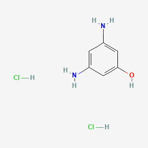 molecular formula C6H10Cl2N2O B12979445 3,5-Diaminophenol dihydrochloride 