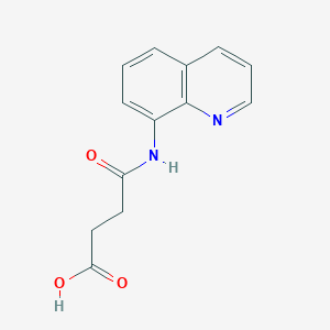 molecular formula C13H12N2O3 B1297955 4-Oxo-4-(quinolin-8-ylamino)butanoic acid CAS No. 294197-02-7
