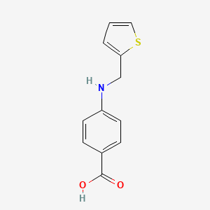 molecular formula C12H11NO2S B1297956 4-[(Thiophen-2-ylmethyl)-amino]-benzoic acid 