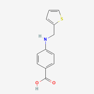 molecular formula C12H11NO2S B1297956 4-[(Thiophen-2-ylmethyl)-amino]-benzoic acid CAS No. 1715-13-5
