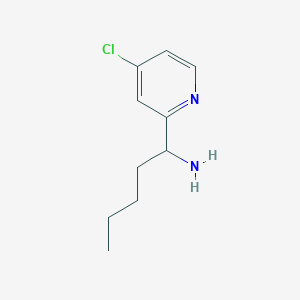 molecular formula C10H15ClN2 B12979589 1-(4-Chloropyridin-2-yl)pentan-1-amine 