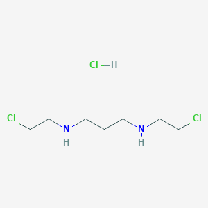 molecular formula C7H17Cl3N2 B129797 N,N'-bis(2-chloroethyl)propane-1,3-diamine;dihydrochloride CAS No. 43203-35-6