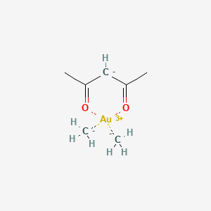 molecular formula C7H13AuO2 B12979724 Carbanide;gold(3+);pentane-2,4-dione 