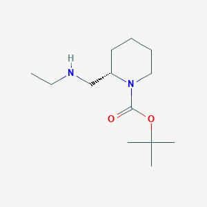 molecular formula C13H26N2O2 B12979763 tert-Butyl (S)-2-((ethylamino)methyl)piperidine-1-carboxylate 