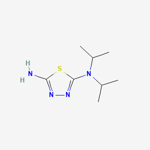 molecular formula C8H16N4S B1297978 2-Amino-5-diisopropylamino-1,3,4-thiadiazole CAS No. 72269-92-2