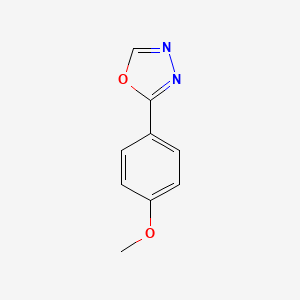 molecular formula C9H8N2O2 B1297989 2-(4-Methoxyphenyl)-1,3,4-oxadiazole CAS No. 829-35-6