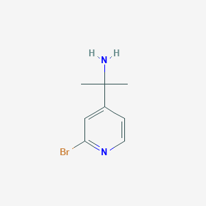 molecular formula C8H11BrN2 B12979955 2-(2-Bromopyridin-4-yl)propan-2-amine 