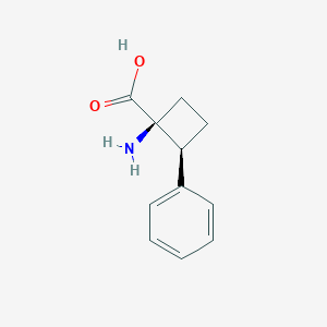 molecular formula C11H13NO2 B12979956 Rel-(1S,2S)-1-amino-2-phenylcyclobutane-1-carboxylic acid 