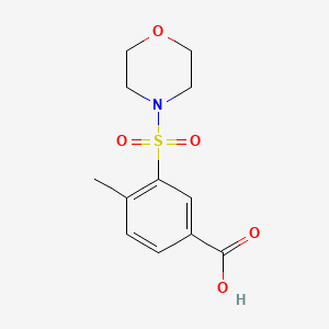 molecular formula C12H15NO5S B1297999 4-Methyl-3-(morpholine-4-sulfonyl)benzoic acid CAS No. 300383-08-8