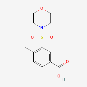 molecular formula C12H15NO5S B1297999 4-Methyl-3-(morpholine-4-sulfonyl)-benzoic acid CAS No. 300383-08-8