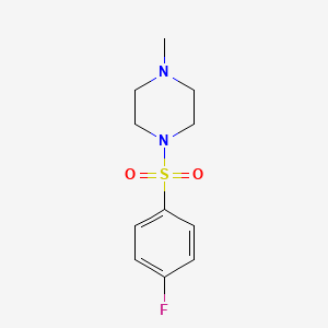 molecular formula C11H15FN2O2S B1298000 1-((4-Fluorophenyl)sulfonyl)-4-methylpiperazine CAS No. 125926-53-6